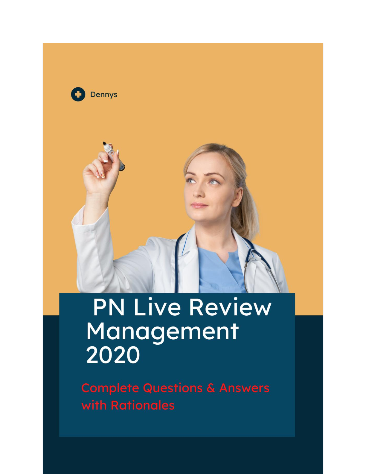Preview image for (answered)PN Live Review Management 2020 Rationales included.